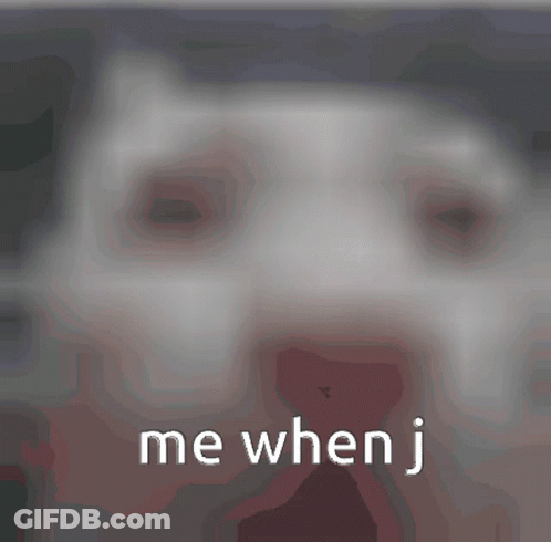 Blurred Face Saying Me When J GIF