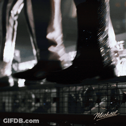 Blurred Feet With Name Michael GIF