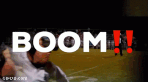 Blurred Football Field With White Boom GIF