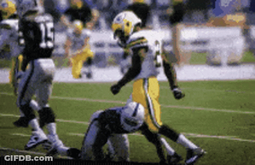 Blurred Football Player Number 15 GIF
