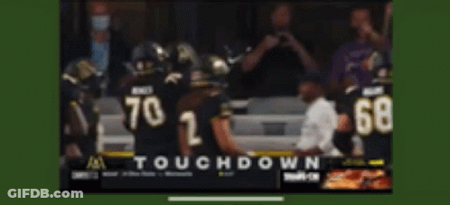 Blurred Football Player Number 81 Jersey GIF