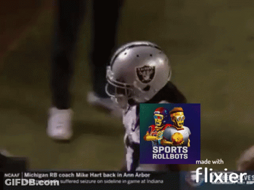 Blurred Football Player Sports Rollbots Made With Flixier GIF