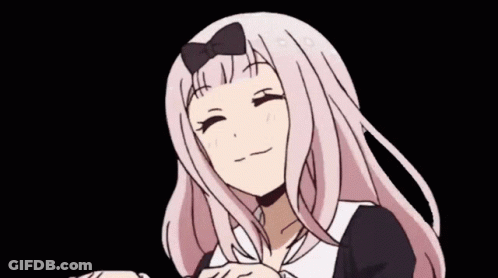 Blurred Girl With Long Pink Hair On Black Background GIF
