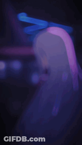 Blurred Girl With Purple Headband GIF