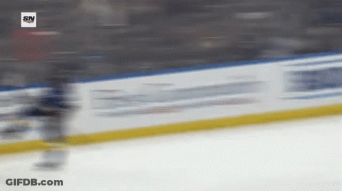 Blurred Hockey Rink With SN Logo GIF
