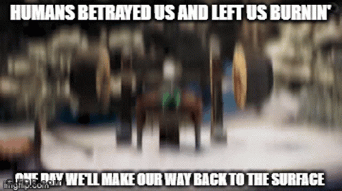 Blurred Image Humans Betrayed Us Left Us Burnin GIF
