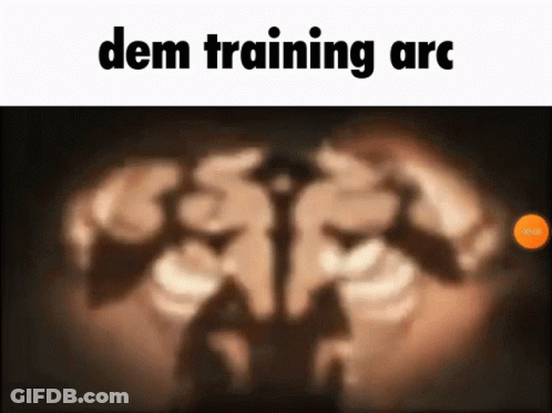 Blurred Image Saying Dem Training Arc GIF
