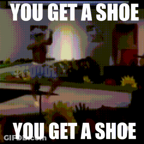 Blurred Image Saying You Get A Shoe You Get A Shoe GIF