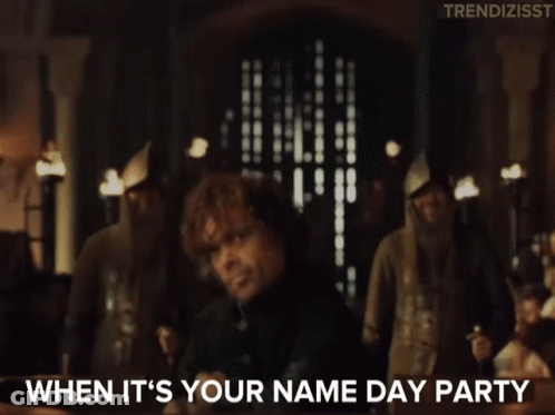Blurred Image When It's Your Name Day Party GIF