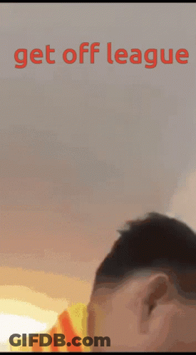 Blurred Man Get Off League In Red GIF
