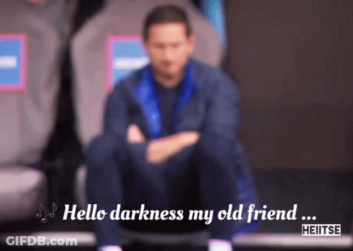 Blurred Man Hello Darkness My Old Friend GIF