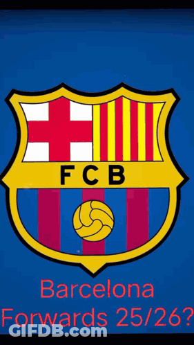 Blurred Man In FC Barcelona Shirt GIF
