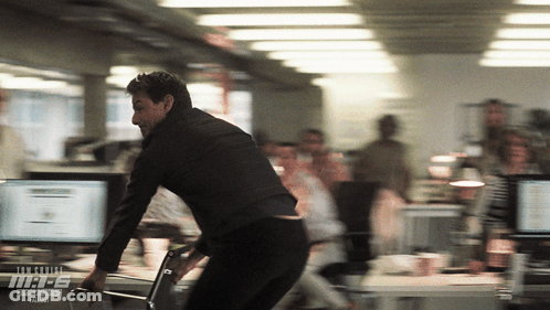 Blurred Man In Office MR E GIF