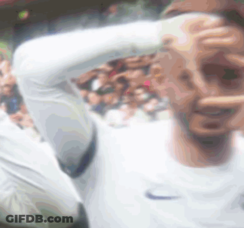 Blurred Man In White Nike Shirt GIF