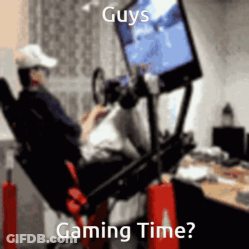 Blurred Man Playing Video Game Guys Gaming Time GIF