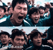 Blurred Man's Face Lying On Grass GIF