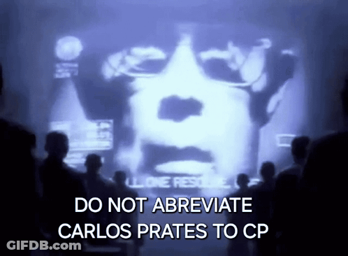 Blurred Man Saying Do Not Abbreviate Carlos Prates To CP GIF