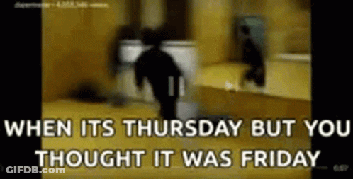 Blurred Man Walking When Its Thursday But You Thought It Was Friday GIF