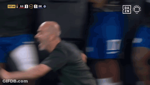 Blurred Man With DAZN Logo GIF