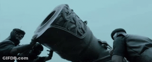 Blurred Military Vehicle With Man Driving GIF