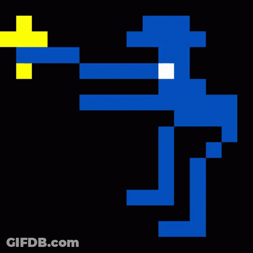 Blurred Person Face Blue Background GIF