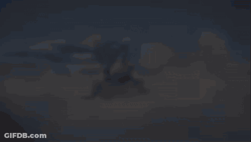 Blurred Person Flying In The Sky GIF