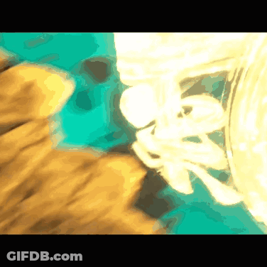 Blurred Person Holding Bottle With Letter R GIF