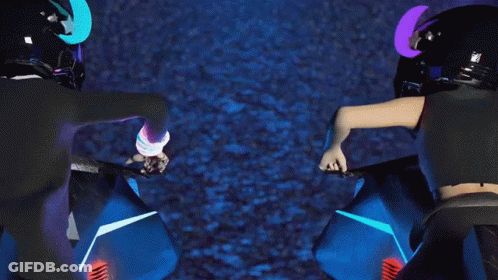 Blurred Person Holding Torch Avengers Sign GIF