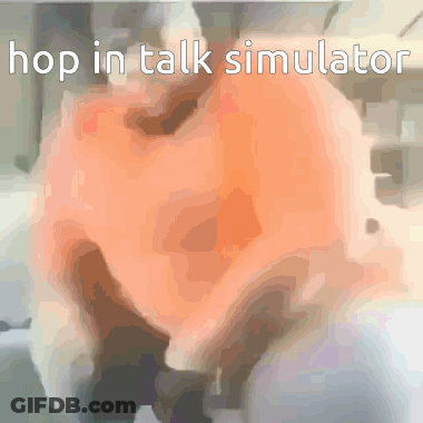 Blurred Person Hop In Talk Simulator GIF