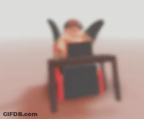 Blurred Person In Chair GIF