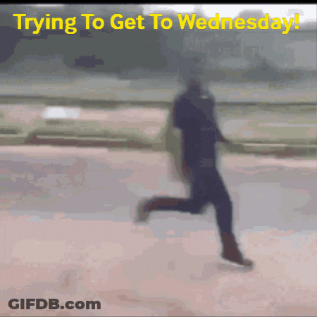 Blurred Person Running Trying To Get To Wednesday GIF