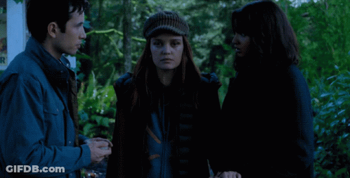 Blurred Person's Face With Blue Background GIF