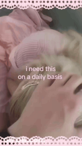 Blurred Person Saying I Need This On A Daily Basis GIF