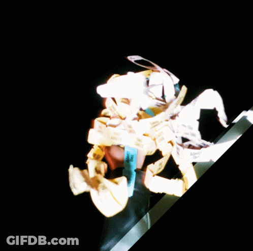 Blurred Person With Blue Scarf GIF