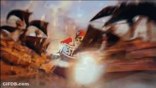 Blurred Pirate Ship With Word Wrest GIF