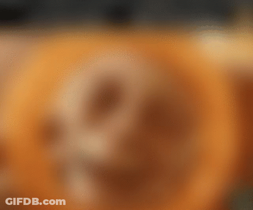 Blurred Pumpkin With Skull GIF
