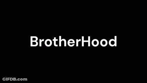 Blurred Red Brotherhood Text GIF