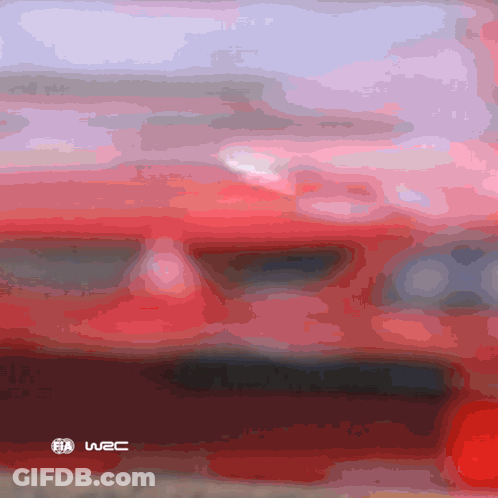 Blurred Red Car FIA W2C GIF
