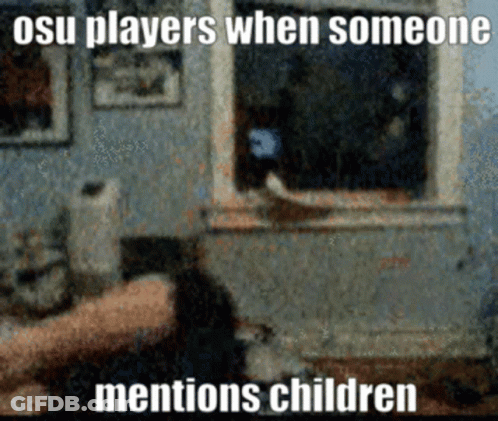 Blurred Room Osu Players When Someone Mentions Children GIF