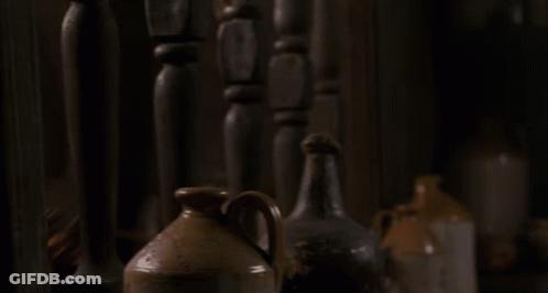Blurred Shelf Filled With Food GIF