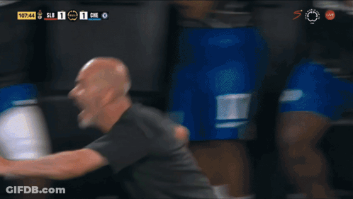 Blurred Soccer Game Score 1 To 1 GIF