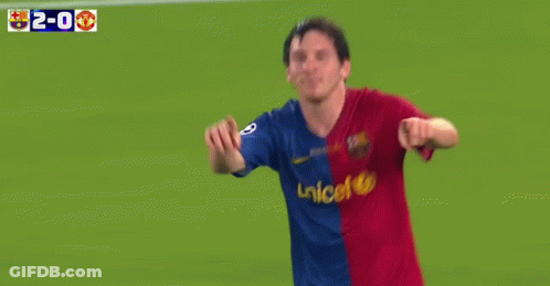 Blurred Soccer Game Score 2-0 GIF