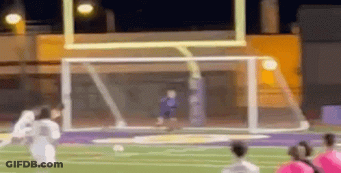 Blurred Soccer Game With Goalkeeper GIF