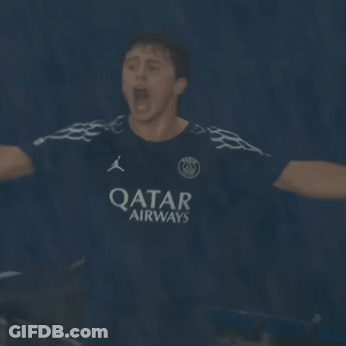 Blurred Soccer Players Including Marcinhos GIF