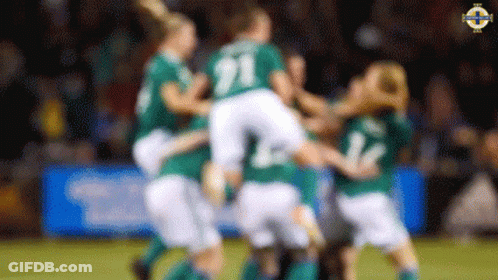 Blurred Soccer Players Number 21 GIF