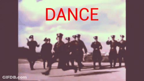 Blurred Soldiers With Dance In Red GIF