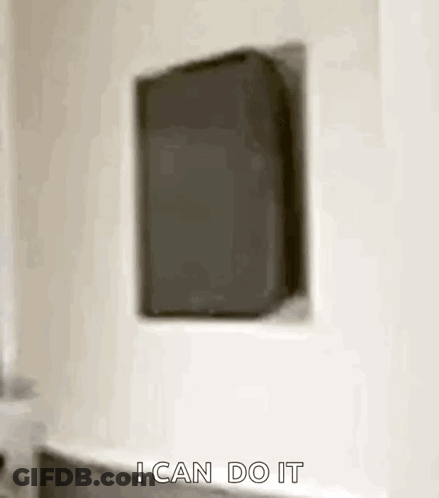 Blurred Speaker With Words I Can Do It GIF