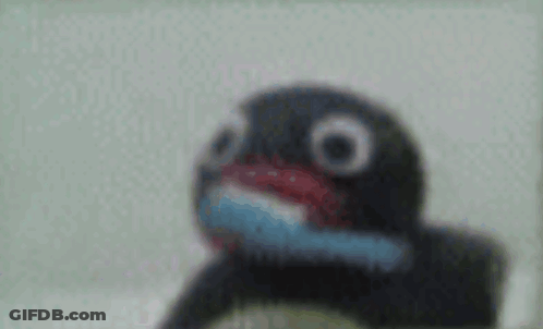 Blurred Stuffed Animal With Big Eyes GIF