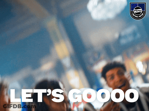 Blurred Two People Saying Let's Goooo GIF