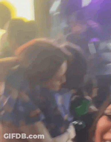 Blurred Woman In Blue Dress GIF